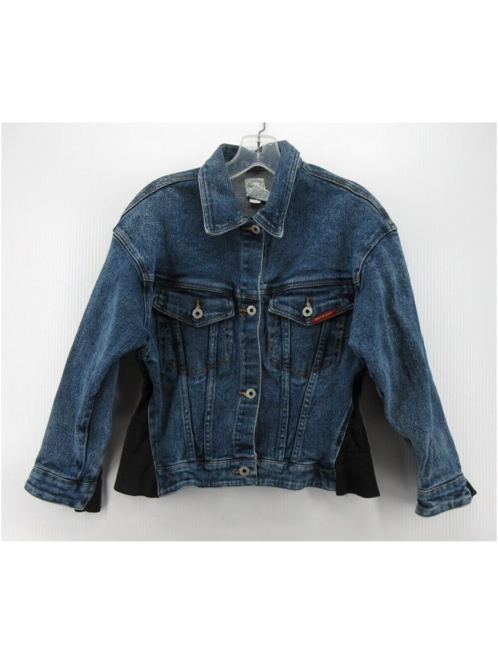 VINTAGE Jordache Jacket Juniors Medium Studio Trucker Denim Button Up 90s